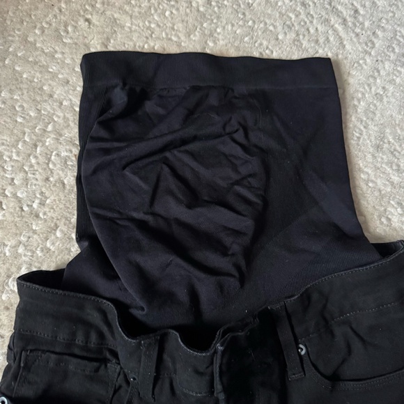 BLANQI Maternity Belly Support Skinny Jeans Black Sz. 14 Sculpting Stretch Denim - Picture 8 of 9